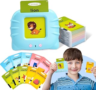 Funsland Talking Flash Cards Learning Toys for Toddlers 1-6 year old, Autism Educational Toy Gifts for Boys Girls, Preschool Learning Reading Machine with 224 Words, Montessori Interactive for Kids