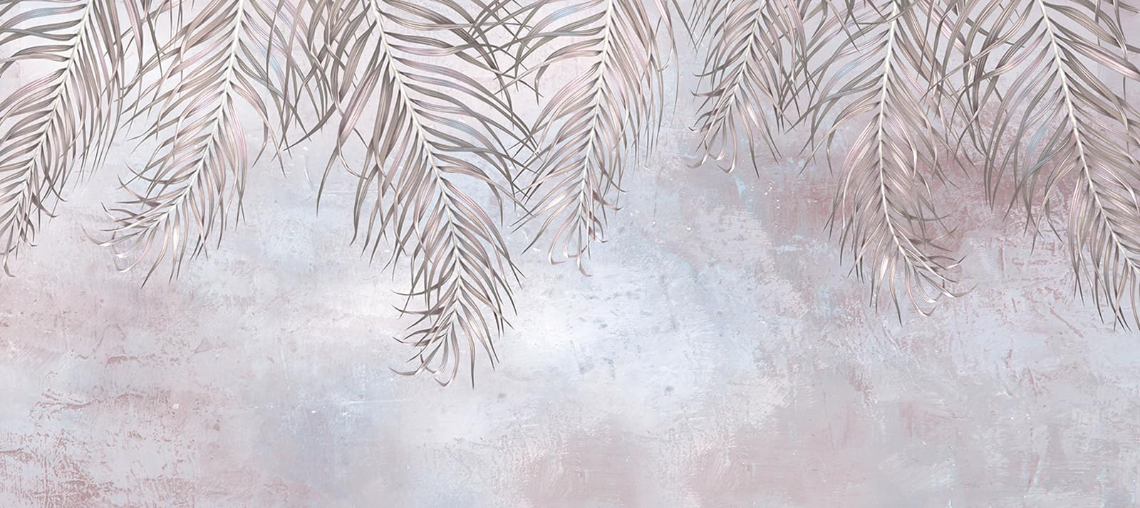 Papier peint panoramique Feuilles Lumalea : créez un salon nature