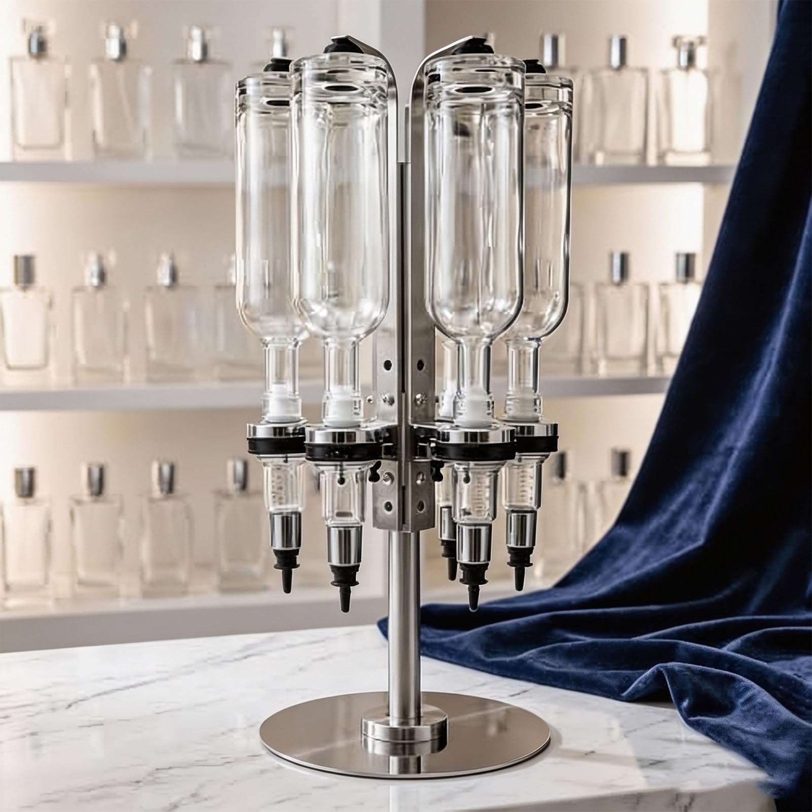 Kit di Riempimento E Travaso a 6 Postazioni, Profumi 375ml/500ml 500ml