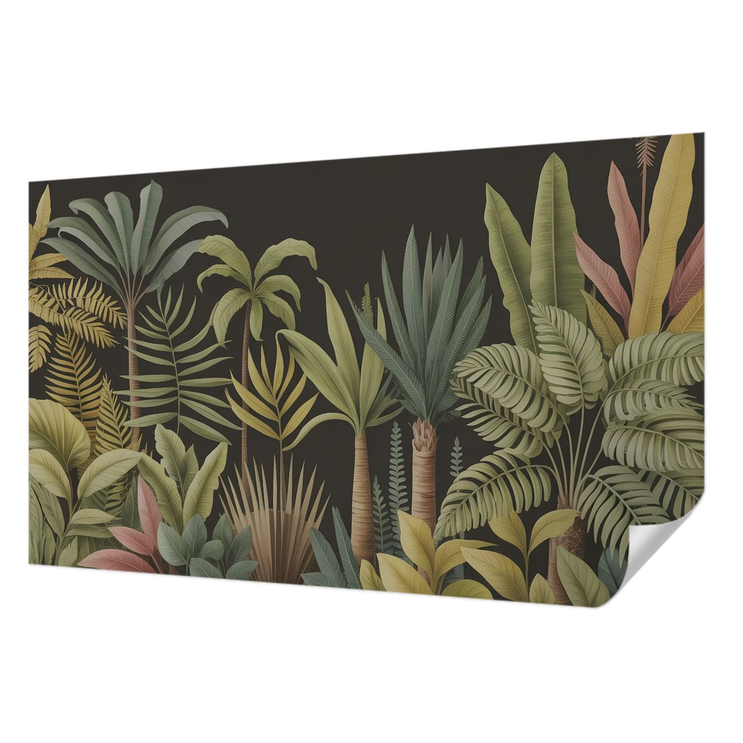 Tapisserie murale autocollante jungle décoration panoramique