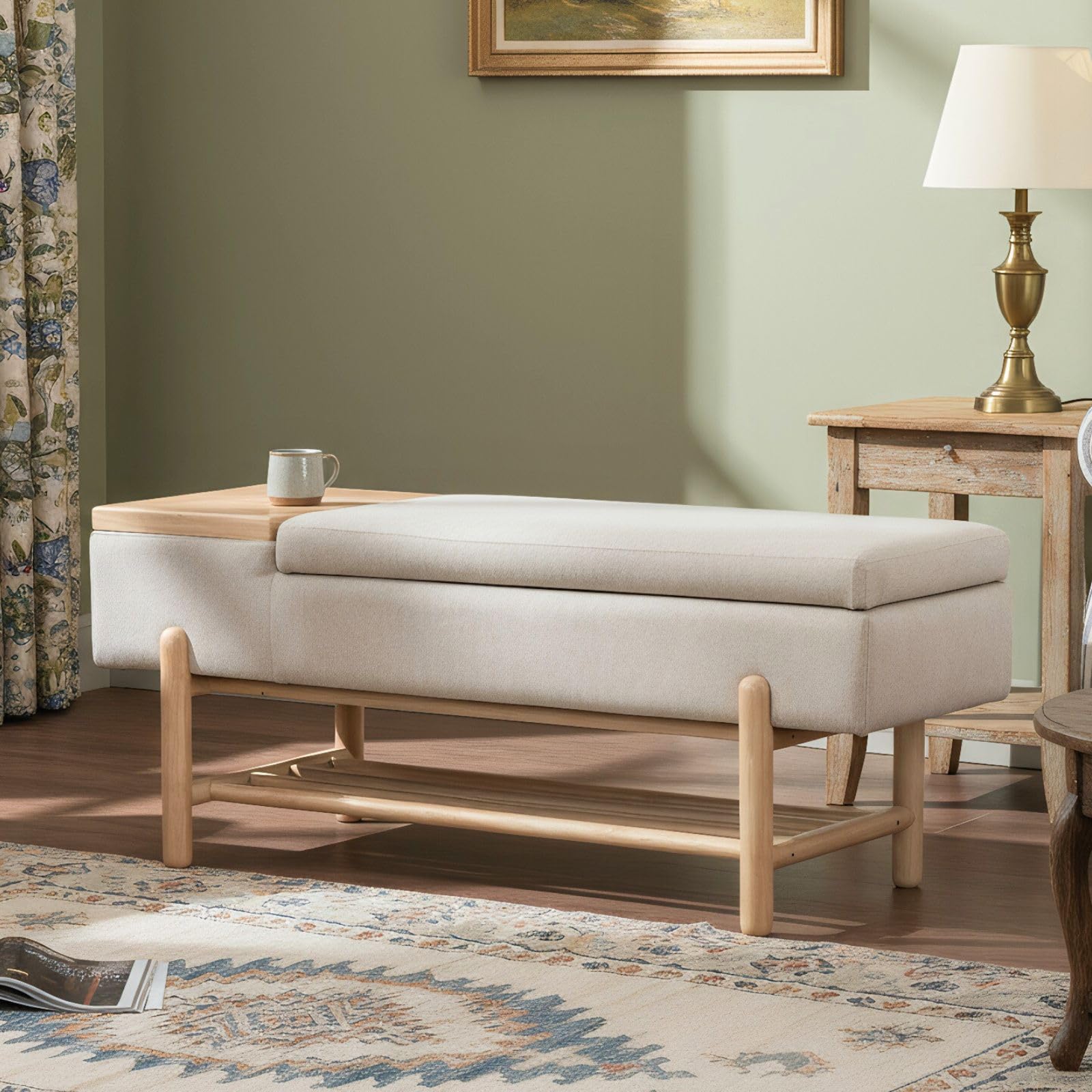 Shunzhi Modern Entryway Storage Bench