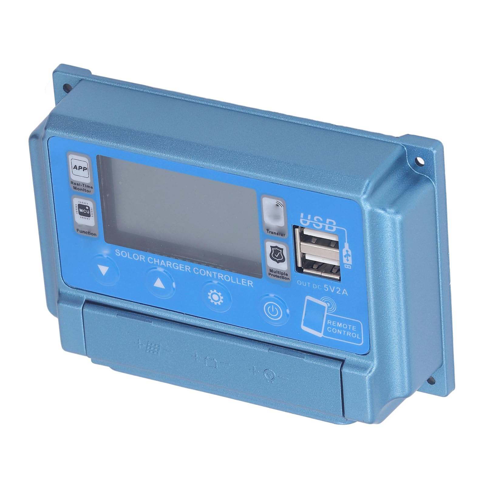 MPPT - Regolatore di ricarica solare, con Bluetooth, telecomando per pannello solare, 12 V/24 V/36 V/48 V/60 V (40 A)
