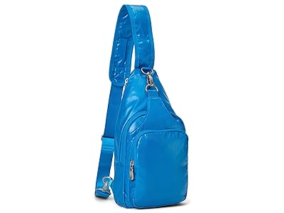 Baggallini Central Park Sling Backpack Bags Cerulean Gloss Ripstop, Nylon