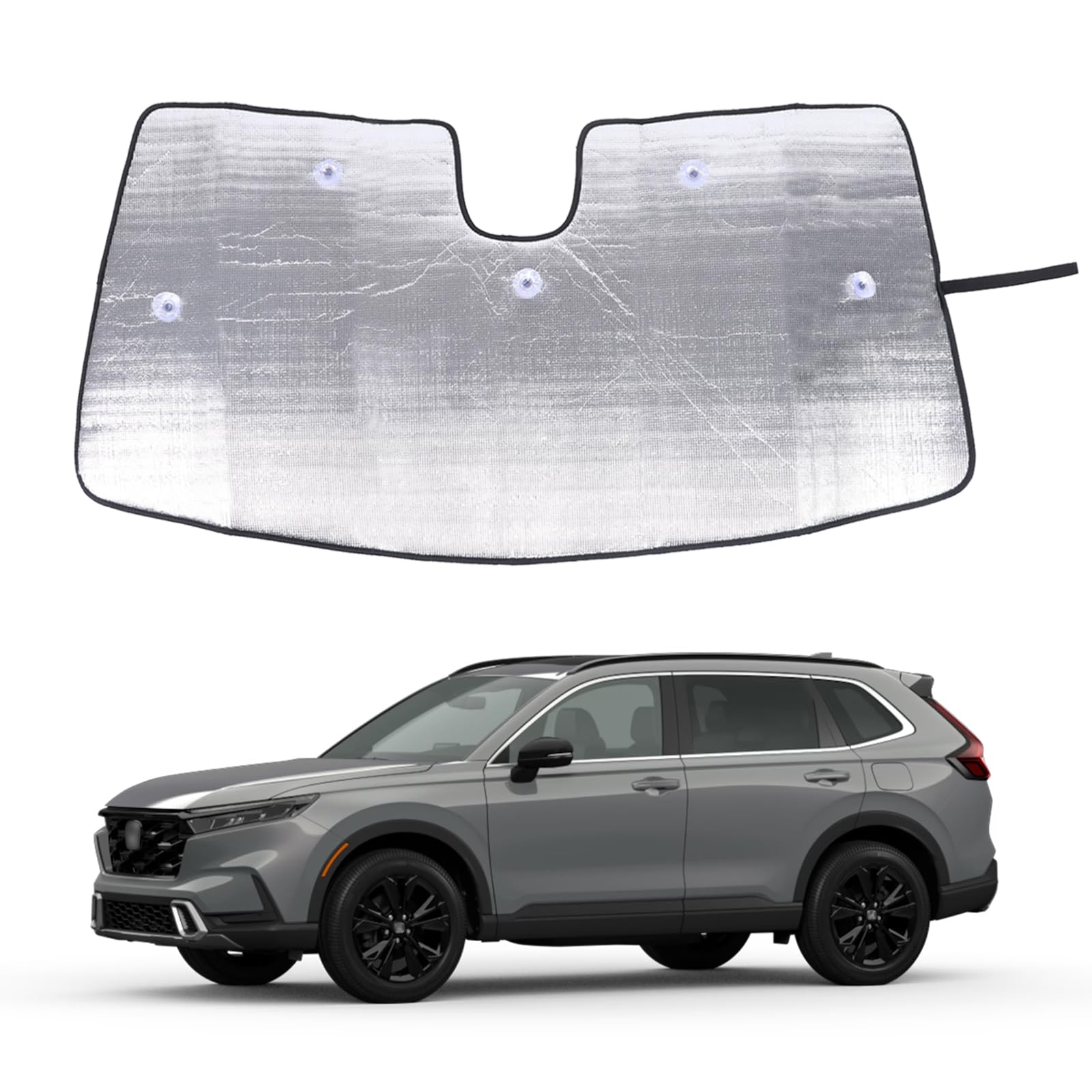 Front Windshield Sunshade for Honda CR-V 2023-2025 CRV, Front Window Sun Shade, Foldable Reflective Sun Visor, Screen Shield Cover UV Blocker