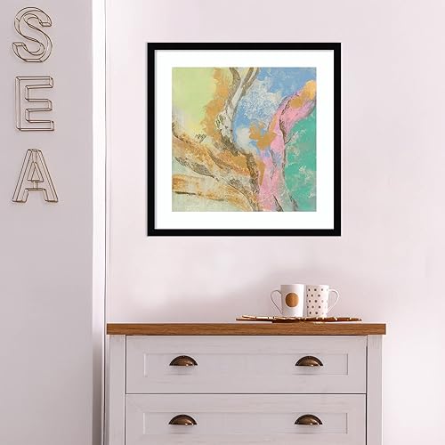 Miniatura 4 de Amanti Art Framed Wall Art Print 21x21 Retro Jewel Tones I by Silvia Vassileva, Abstract Wall Art, Modern Contemporary Decor, Medium Poster Painting