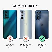 Vista 6 de kwmobile Funda compatible con Motorola Edge 30 - Funda protectora de silicona TPU suave y delgada, color negro mate