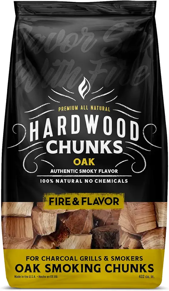 Fire & Flavor Oak Chunks — Large Smoking Chunks
