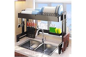 Expandable Stainless Steel Dish Rack