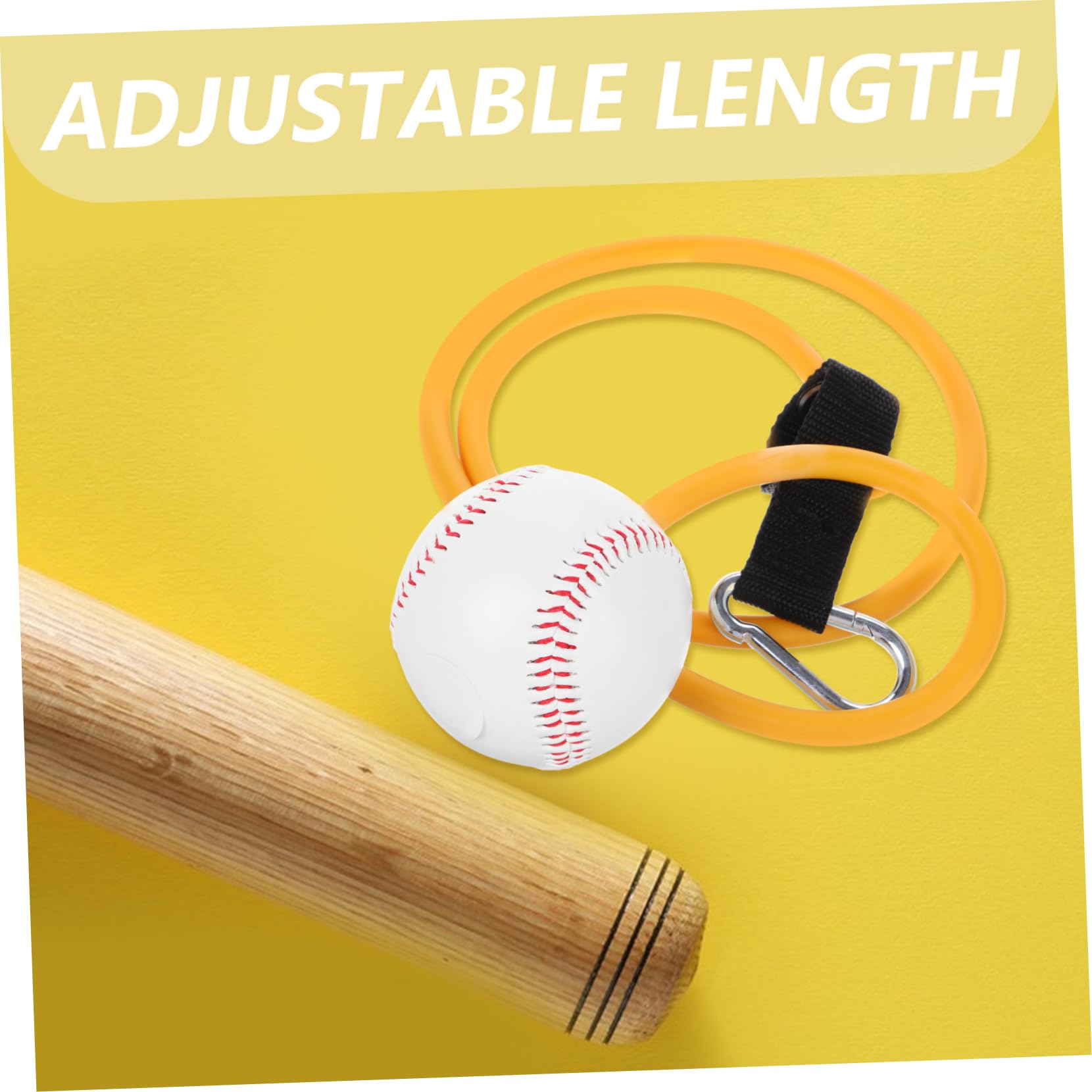 BESPORTBLE Allenatore di Baseball Corda Elastica in PVC Portatile di Lunghezza Adeguata per Esercizi di Fitness e Allenamenti di Resistenza Durante Workout
