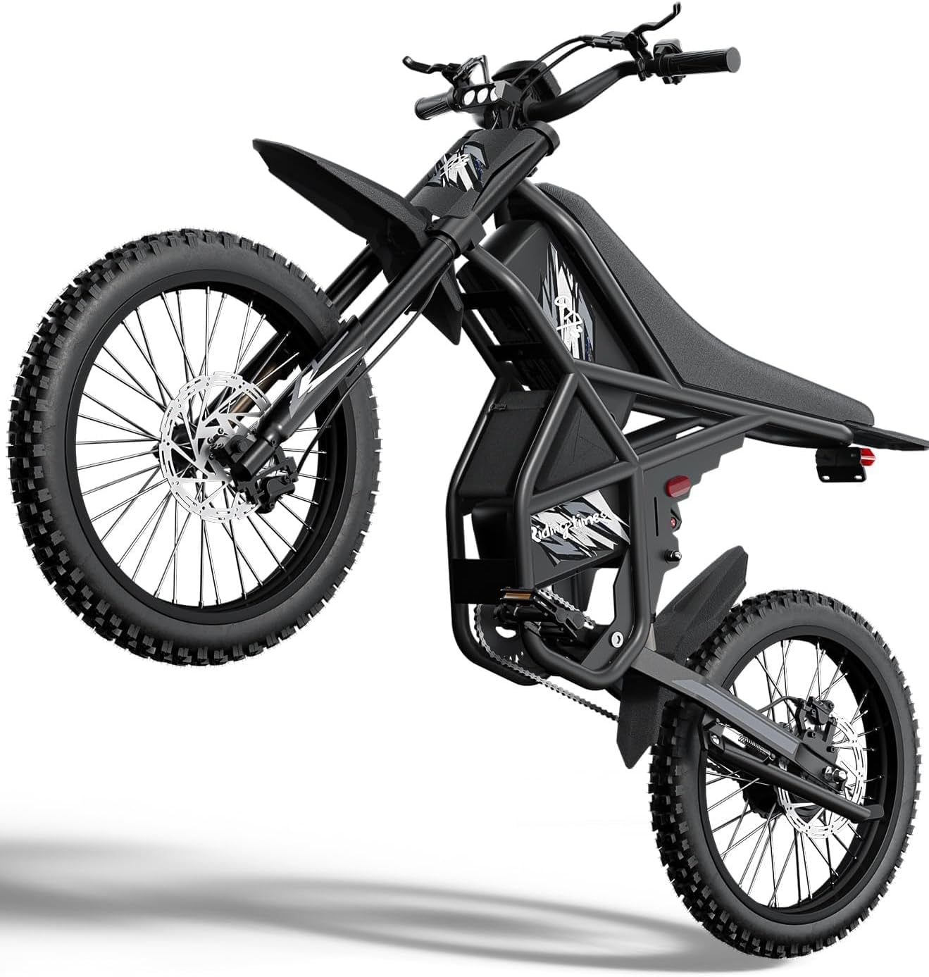 GT73PRO/GT73 Electric Dirt Bike for Adults, 3000W 60V 50MPH //2400W 48V 37MPH, 36.4AH Dual Battery Ebike Up to 85 Miles, 25" Motorcycle Tire, UL2849 All Terrain for Mountains, Snow, Sand, Road