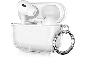 ULAK Compatible Airpods Pro 2/1 Case Clear Glitter