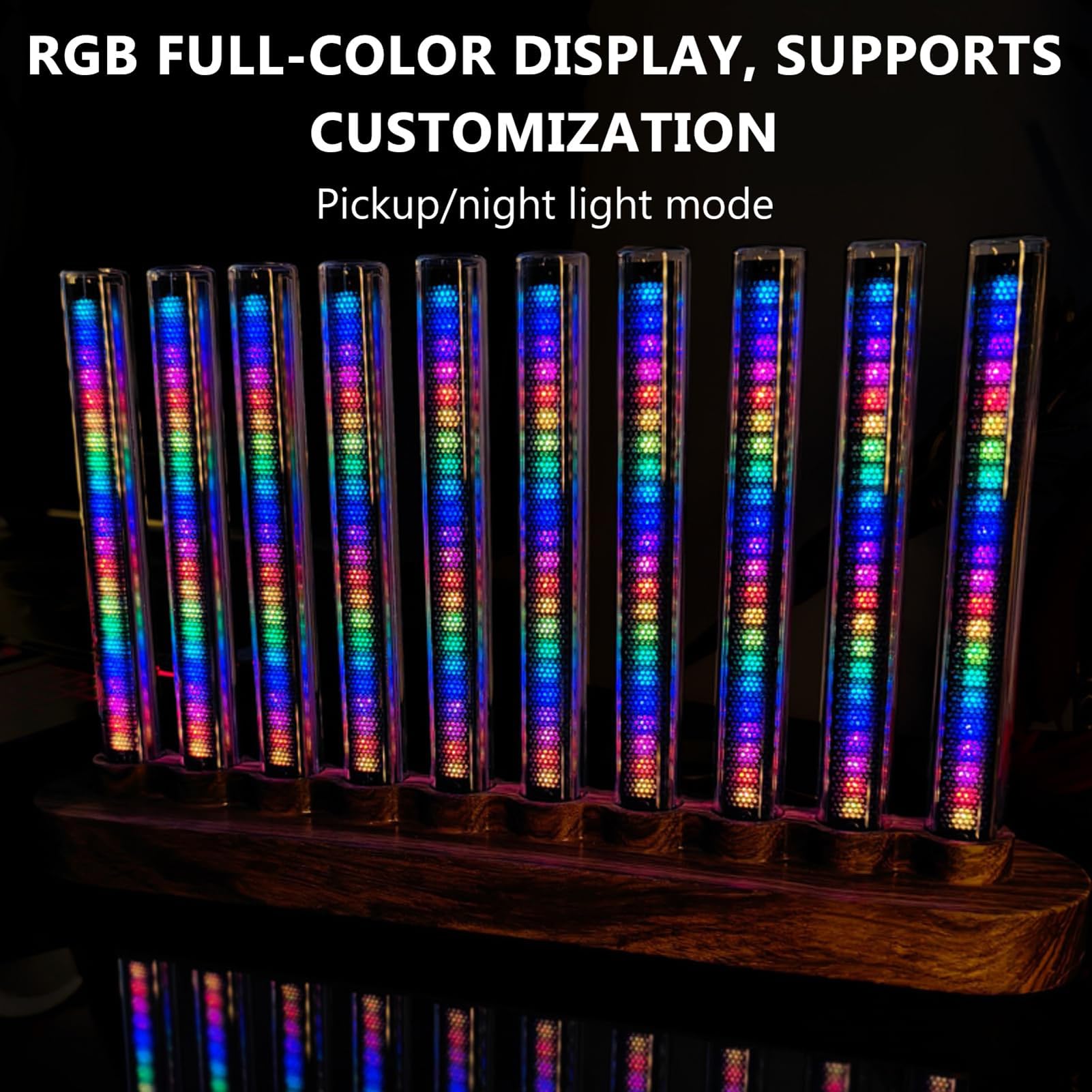 Misuratore Di Raccolta Dello Spettro Musicale Led, Display Dello Spettro Musicale, Display A Colori Rgb, 22 Livelli Di Luminosità Regolabile, Modalità Di Raccolta/luce Notturna, Per Desktop, Studio