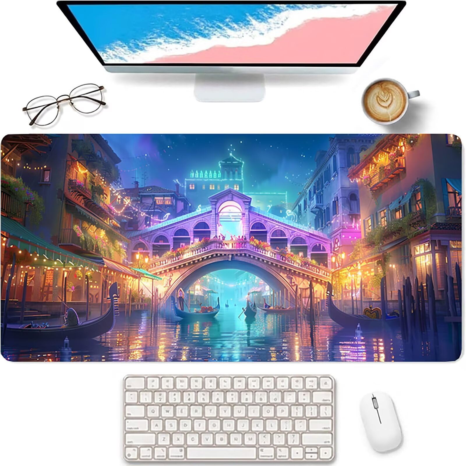 Venecia Alfombrilla Ratón XXL 1000x500x3mm, SueñO Mouse Pad 7-6131
