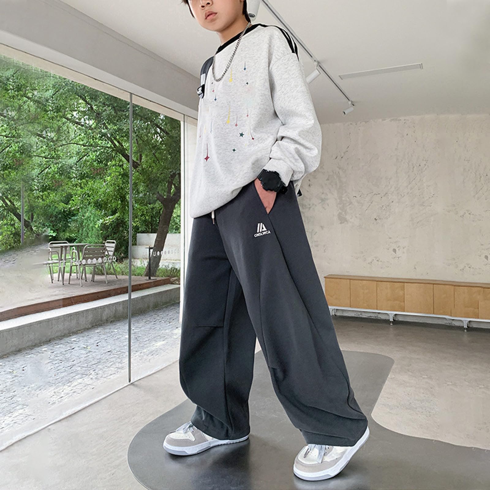 Pantalones Chandal Niño Pantalón Chandal Niño Adolescente Chico 14 Años Niña 13 Chándal Pantalon Naranja Invierno Negro Blanco 8 Tallas Grandes Colegio Pants Sweatpants 80 Deportivo Joggers for Men