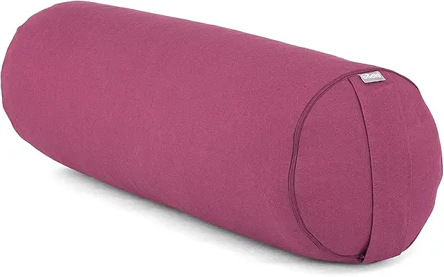 Bodhi Yoga Bolster Rolle Ø 22 cm mit Bio-Dinkelfüllung | Yogakissen für Restorative & Yin Yoga
