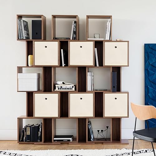 Miniatura 4 de Yunkeeeper - Cubitos de almacenamiento plegables de tela, organizador de almacenamiento de 11 pulgadas, cesta de almacenamiento plegable, para el