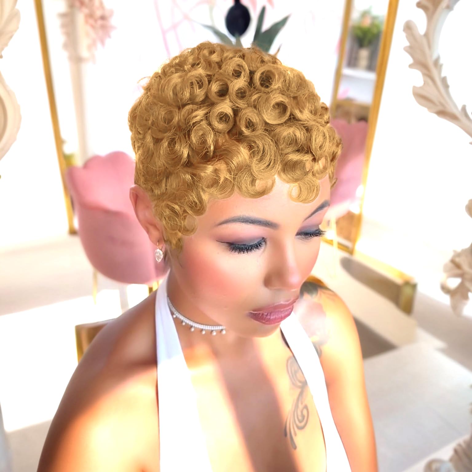 Short Layered Pixie Wig Glueless Human Hair Modern Chic Everyday Wear Sa780cd4370994ffb98aacc4d0c6f0  main image 3