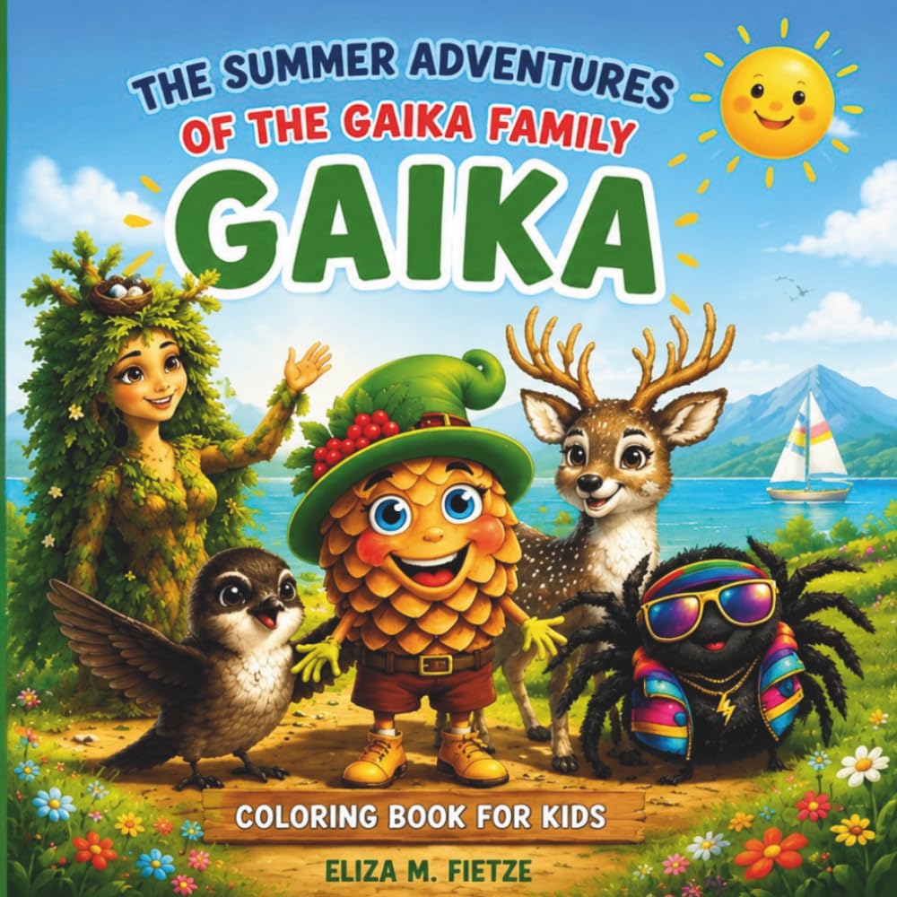 Summer Coloring Book: Fun Summer Adventures with Gaik and Friends