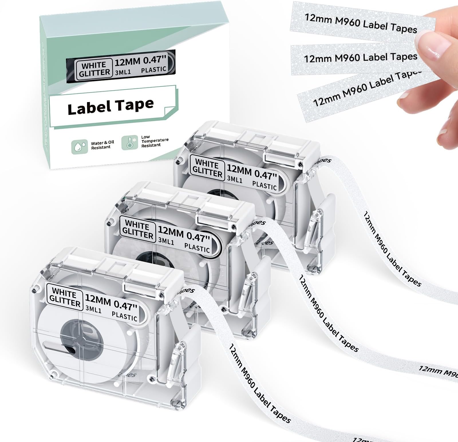 6Pack MK231 M Tape Compatible Label Tape Replacement for
