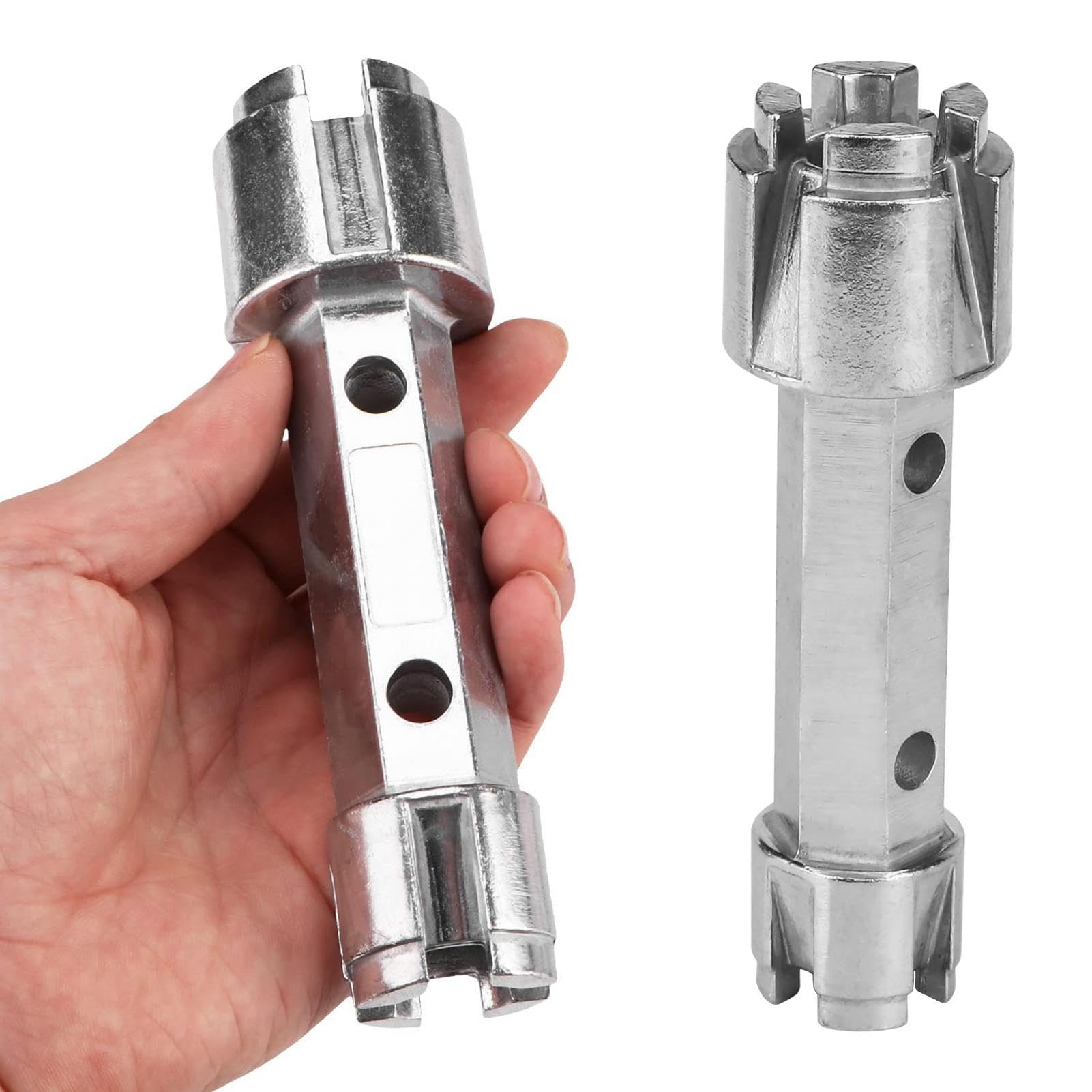 Chiave Per Rimozione Tubazioni Vasca E Lavello - Lega Alluminio Antiruggine, Doppia Estremità Per Idraulica - Foto 5