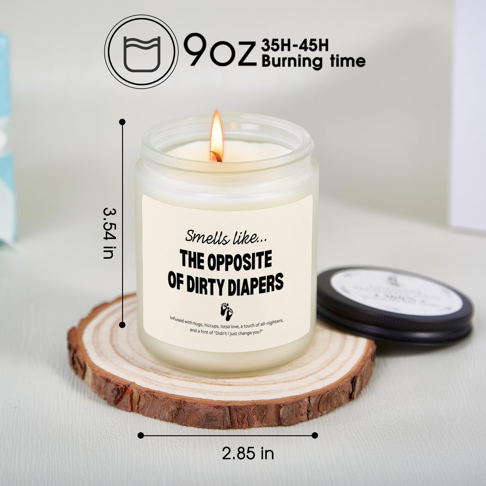 Kosmickiss New Parents Gifts for Couples, Funny Gender Reveal Gift, Mom&Dad Gift for New Parents, Lavender Aroma Candle