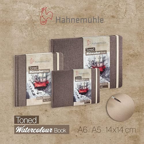 Miniatura 3 de Hahnemühle - Cuaderno de acuarela con tonos - Libro de papel de acuarela tintado para pintar dibujo y medios mixtos - Cuaderno de bocetos