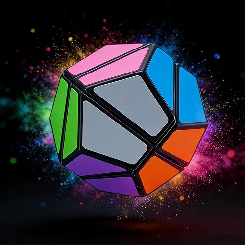 Miniatura 4 de SUN-WAY Pegatina de cubo megaminx de 2 capas 2x2 2 Pentagonal Dodecaedro Speed Cube Puzzle Juguetes Cerebro Teasers