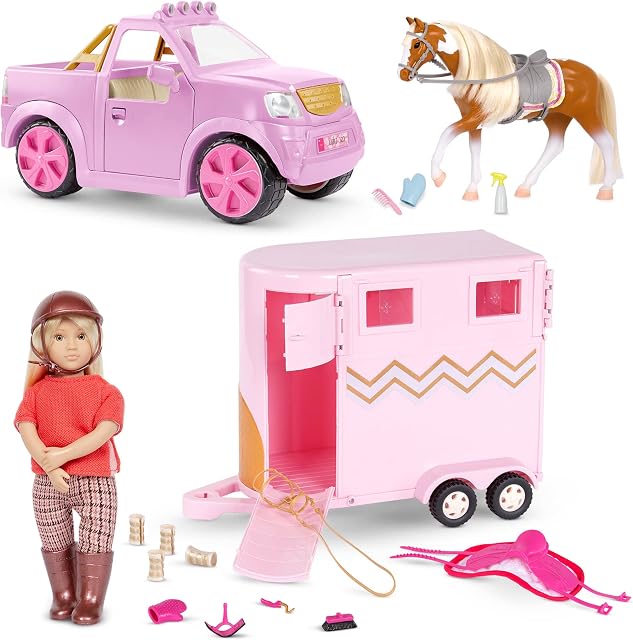 Lori 62243460973 Horse Travel Set with Briella (LO37085Z)