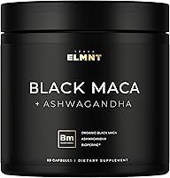 Vista 1 de 40,000 mg 40x Potencia de raíz de maca negra orgánica con Ashwagandha - #1 Cápsulas de raíz de maca negra de la más alta potencia para hombres