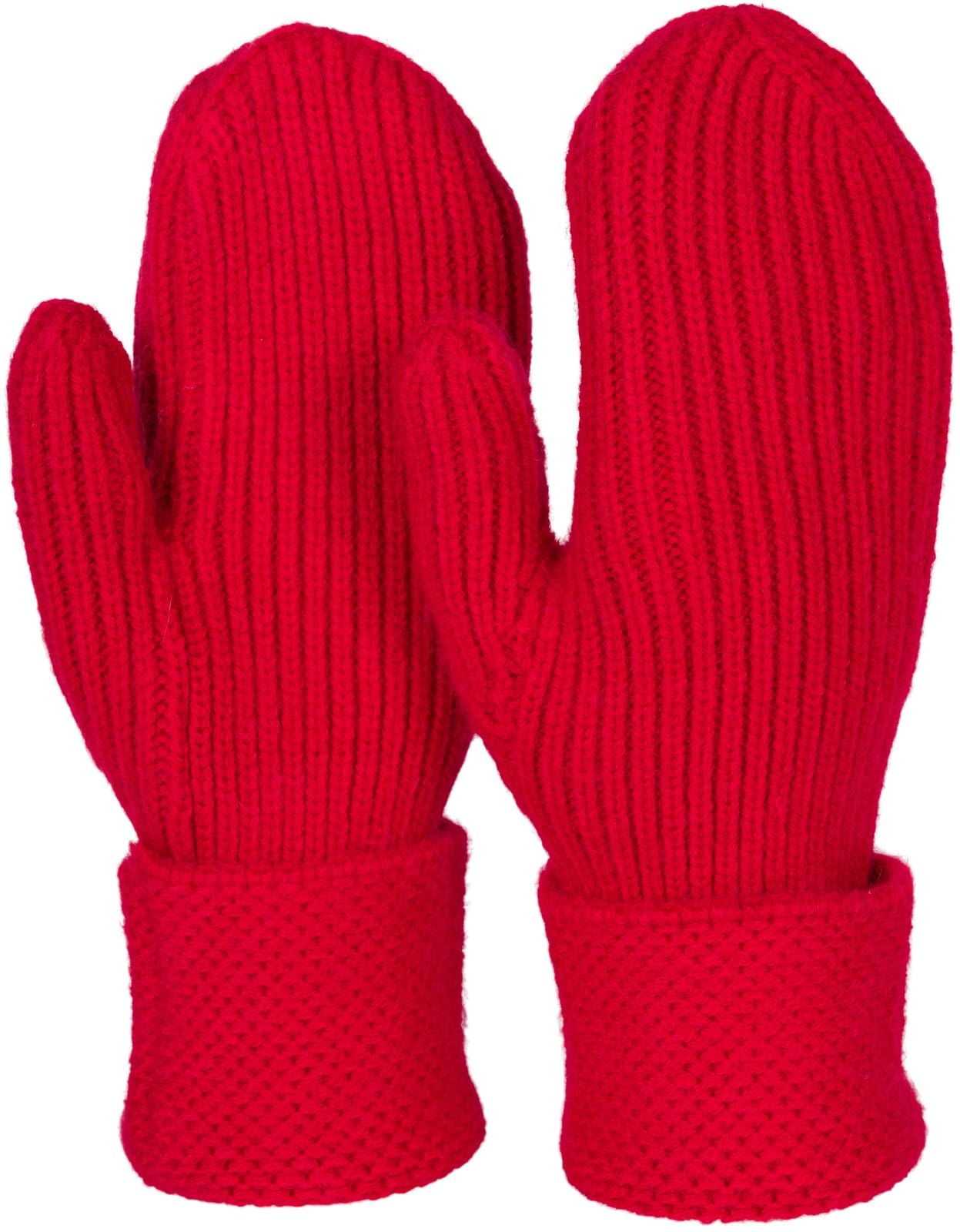 styleBREAKER Dames warme winter gebreide wanten, handschoenen met