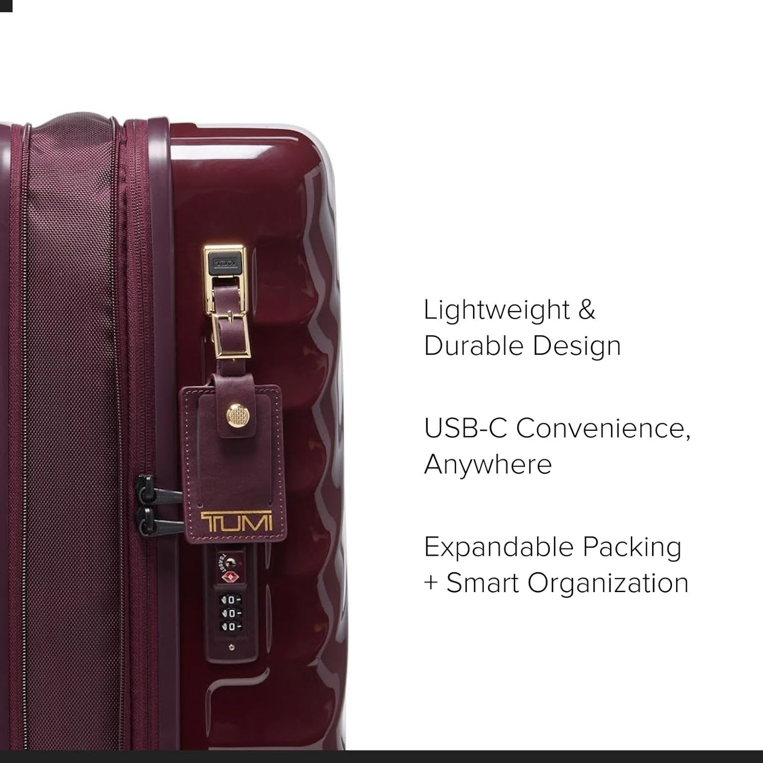 Tumi Unisex 19 Degree International Expandable 4 Wheel Caryy On Wine One Size