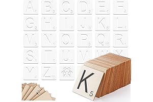 ilauke Scrabble Tiles for Crafts & Blank Wood Squares: Enhance Your Wall Decor