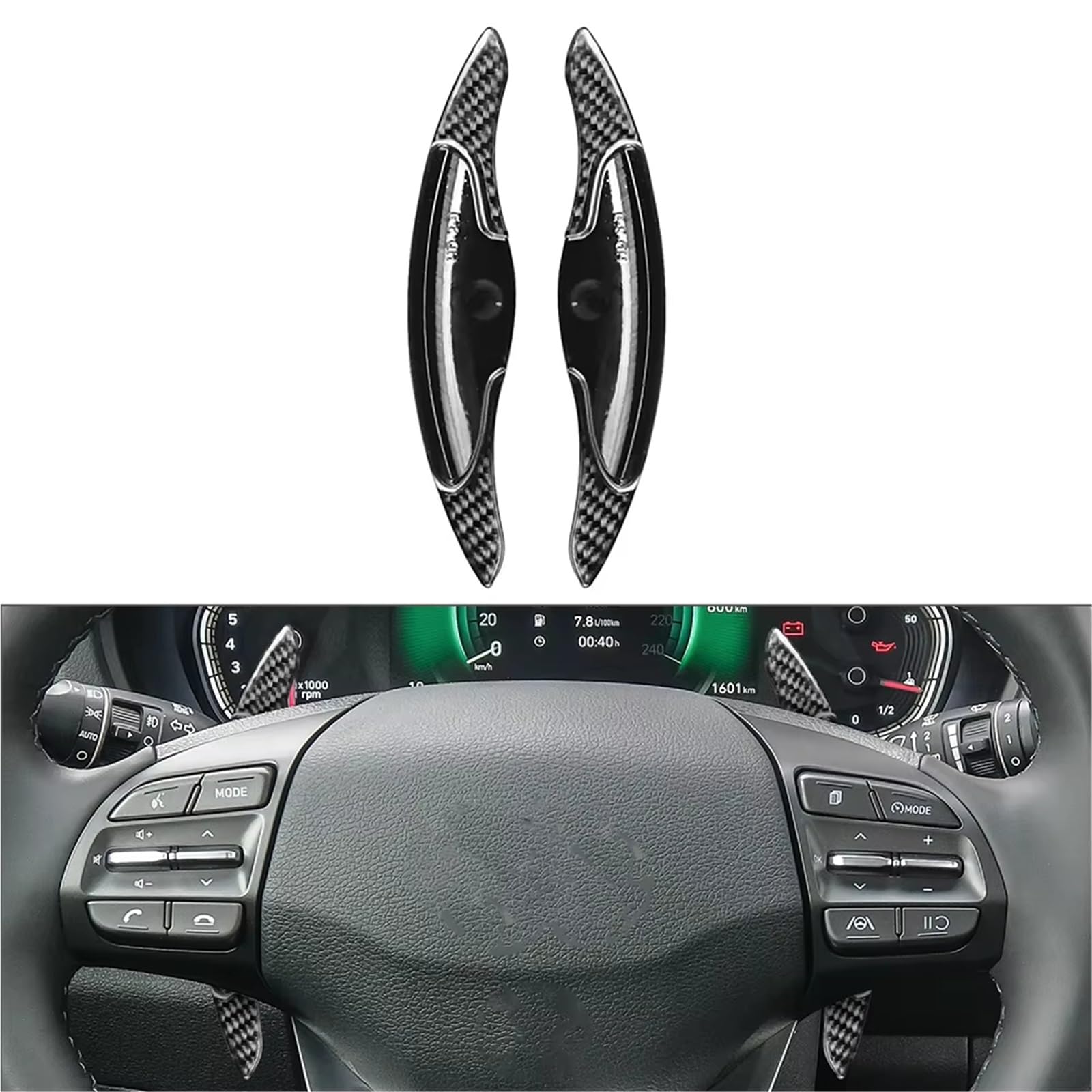 Selettore cambio Compatibile Con Hyundai Per Elantra N 2021 2022 2023 1 Coppia Di Accessori Per Auto Volante Shifter Paddle Shift Estensione