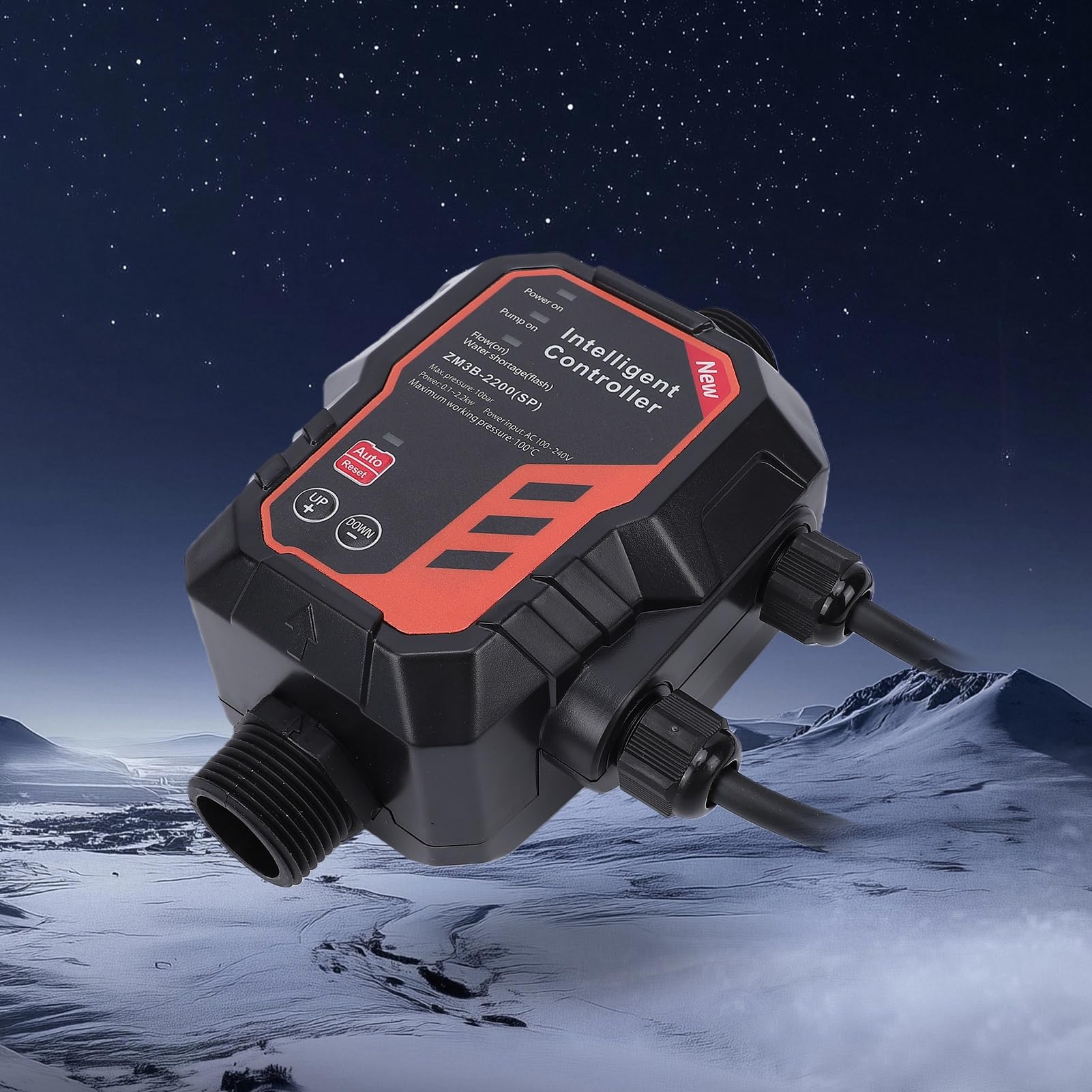 Cocoarm Controlador de Presión de Agua, Interruptor Ajustable de 10bar con