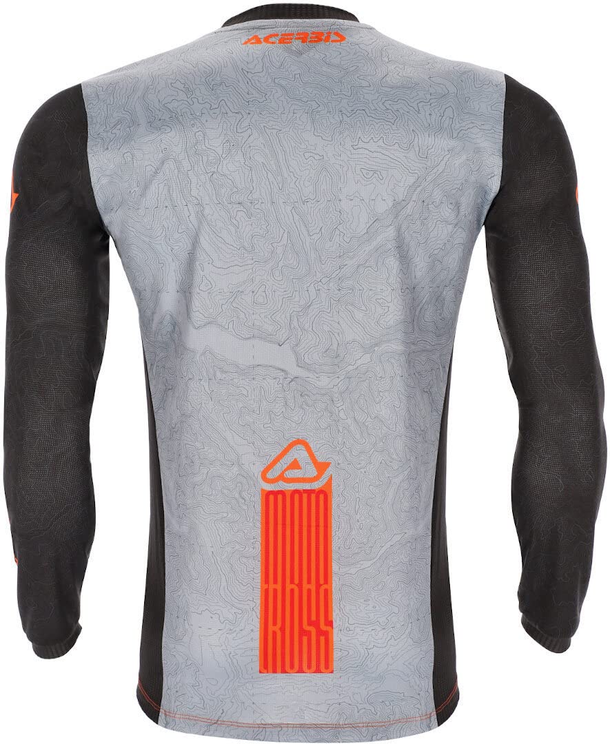 Acerbis MX J-Track 1 Maglia Motocross (Orange/Grey,L)