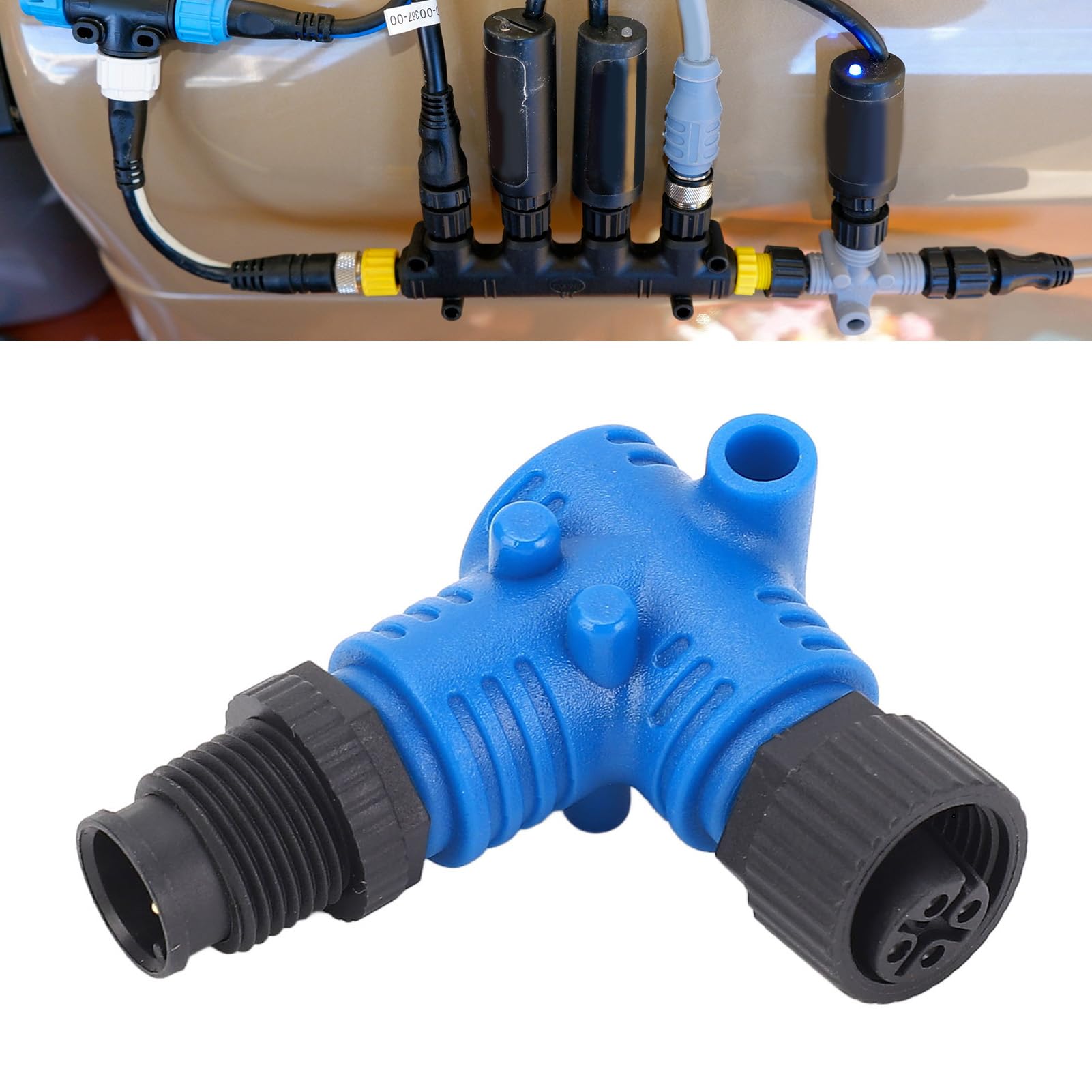 per Connettore NMEA2000 a 90 ° M12 PIN IP67 Connettore a Gomito a 90 Gradi per Reti Lowrance
