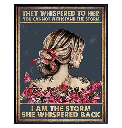 Miniatura 1 de Inspirational Wall Art & Decor -LARGE 11x14- They Whispered to Her You Cannot Withstand The Storm Decor - She Whispered Back I Am The Storm - Boho
