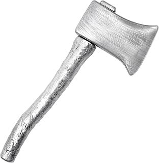 obmwang Fake Axe Prop Costume Axe Props for Halloween Cosplay Party Silver