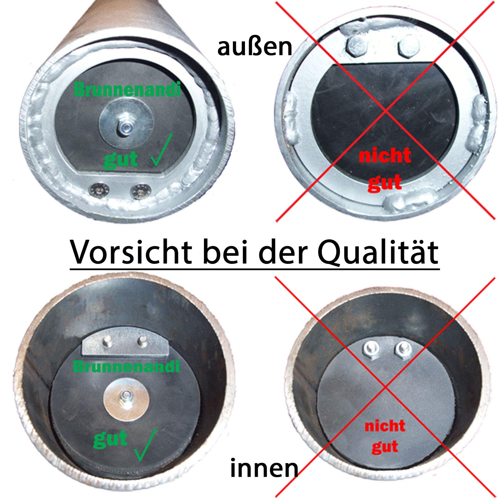 Kiespumpe 90mm - für Brunnenbau mit einem Erdbohrer Brunnenbohrer Brunnenrohr