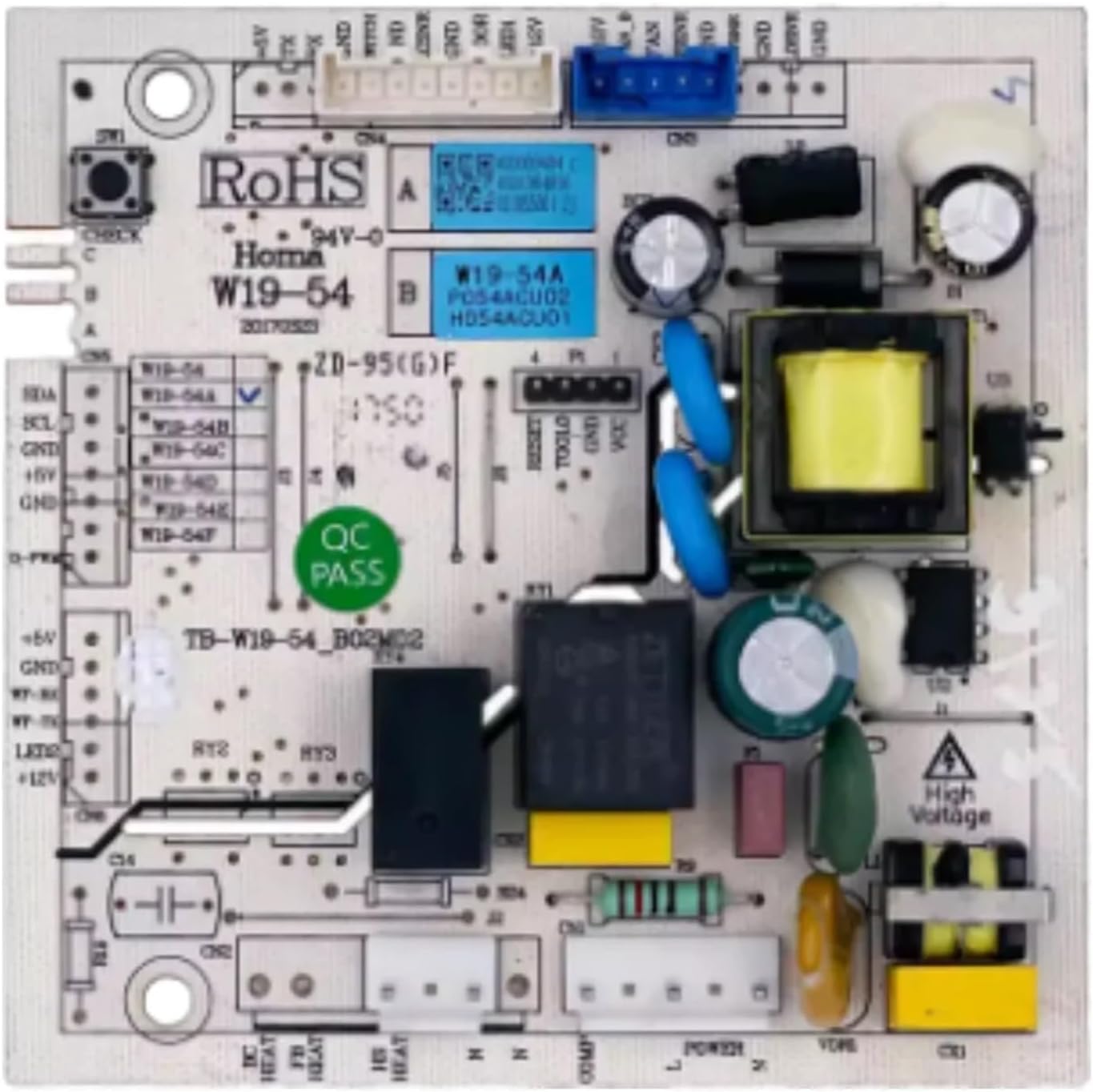 Refrigerator Motherboard W19-54A W19-54C W19-54D W19-54E W19-54B W19-54AV Computer Control Board Components(W19-54A)
