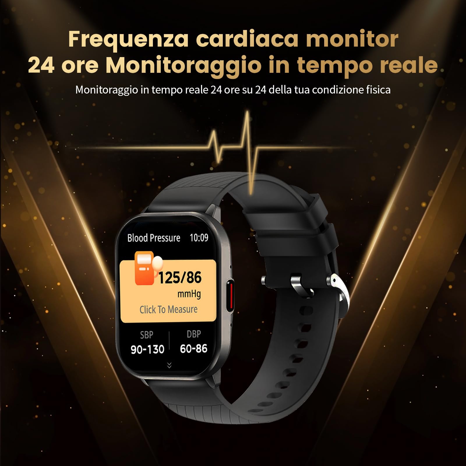 Smartwatch Uomo con Chiamata Bluetooth, Smart Watch con Notifiche