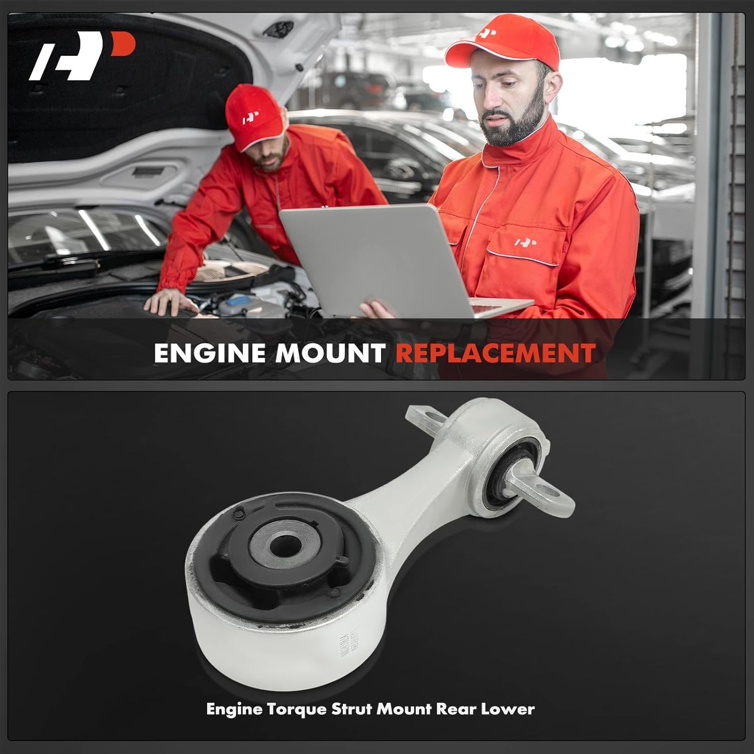A-Premium Rear Lower Side Torque Strut Mount Compatible with Honda Civic 2012 2013 2014 2015, 1.8L, Manual Transmission