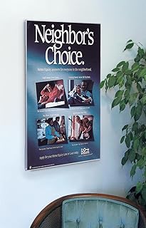 Displays2go Wall Mount Sign Holder for 18 x 24 Inch Posters, Clear Frame, Mounting Hardware Included (WMPH1824)