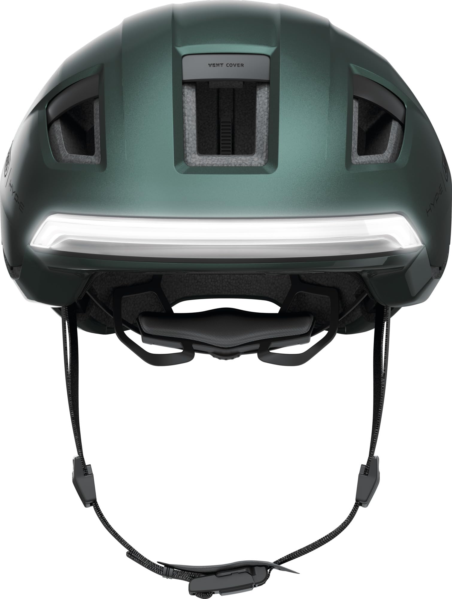 ABUS Casque de vélo HYP-E - Casque avec lumière Frontale, lumière arrière et lumière Clignotante - Convient Aussi pour Faire du vélo sur E-Bike et S-Pedelec - pour Jeunes et Adultes