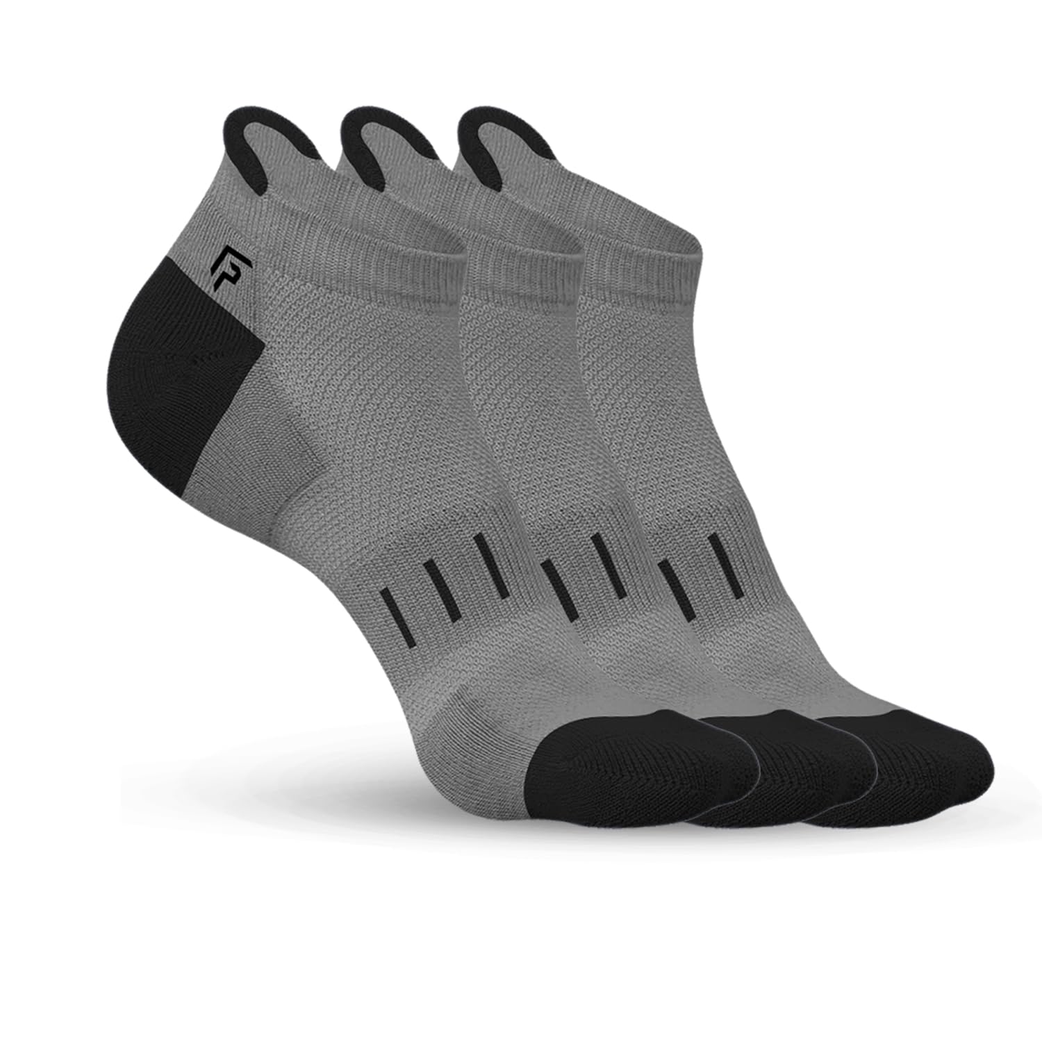 Bamboo Sports Socks for Women | Ankle Length | Anti Odour-Free & Breathable | Cushioned Base & Anti-Bacterial | Softer than Cotton Socks | Grey-image-20