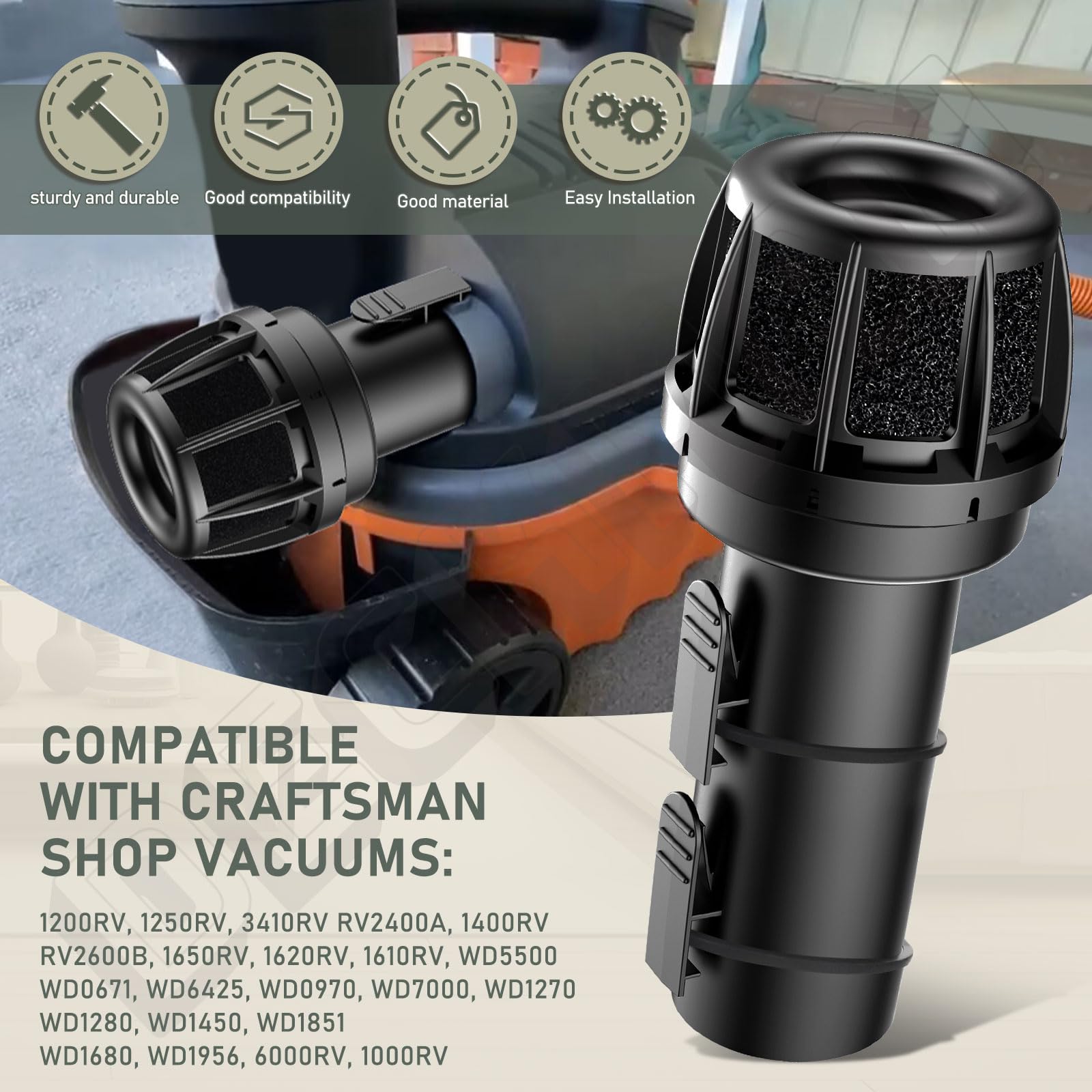 Shop Vac Muffler Diffuser - WS25025A -6 Shop Vac Muffler Diffuser - WS25025A -6