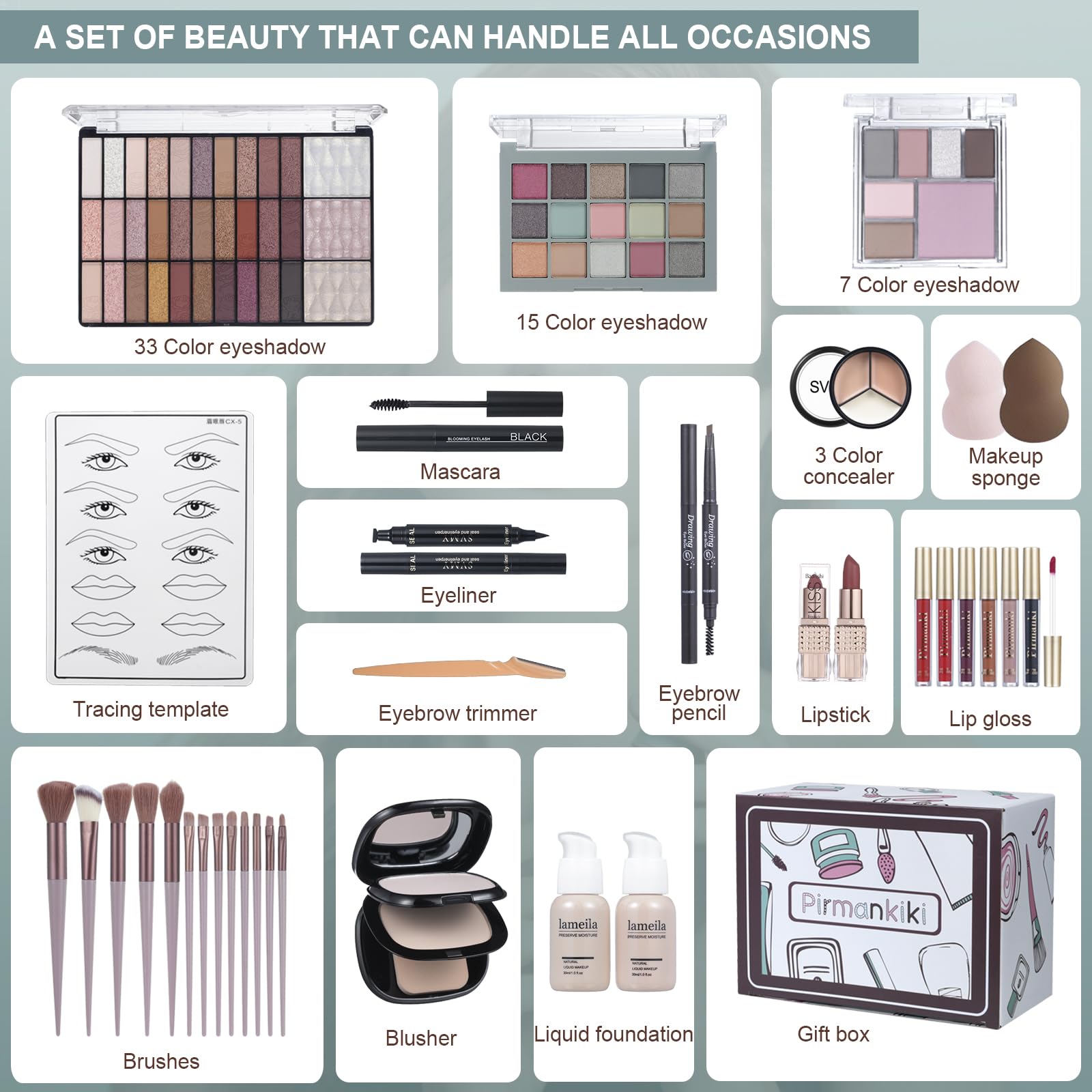 Amazon.com : All in One Makeup Kit for Women Full Kit, Makeup Gift