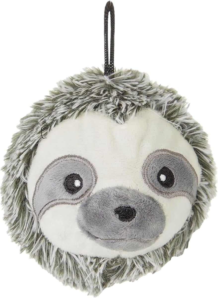 petlou Squeak Toys for Aggressive Chewers Small Medium Breed Chew Toys,Fetch Ball Indoor Ball Toys,Sqeaky Dog Toys (4" EZ Squeaky Sloth)