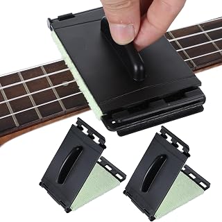Jeffdad 2-Pack Guitar String Cleaner, Premium Guitar String Clean Fretboard Cloth Tool Scrubber for Violin/Cello/Bass/Ukulele/Electric Guitars