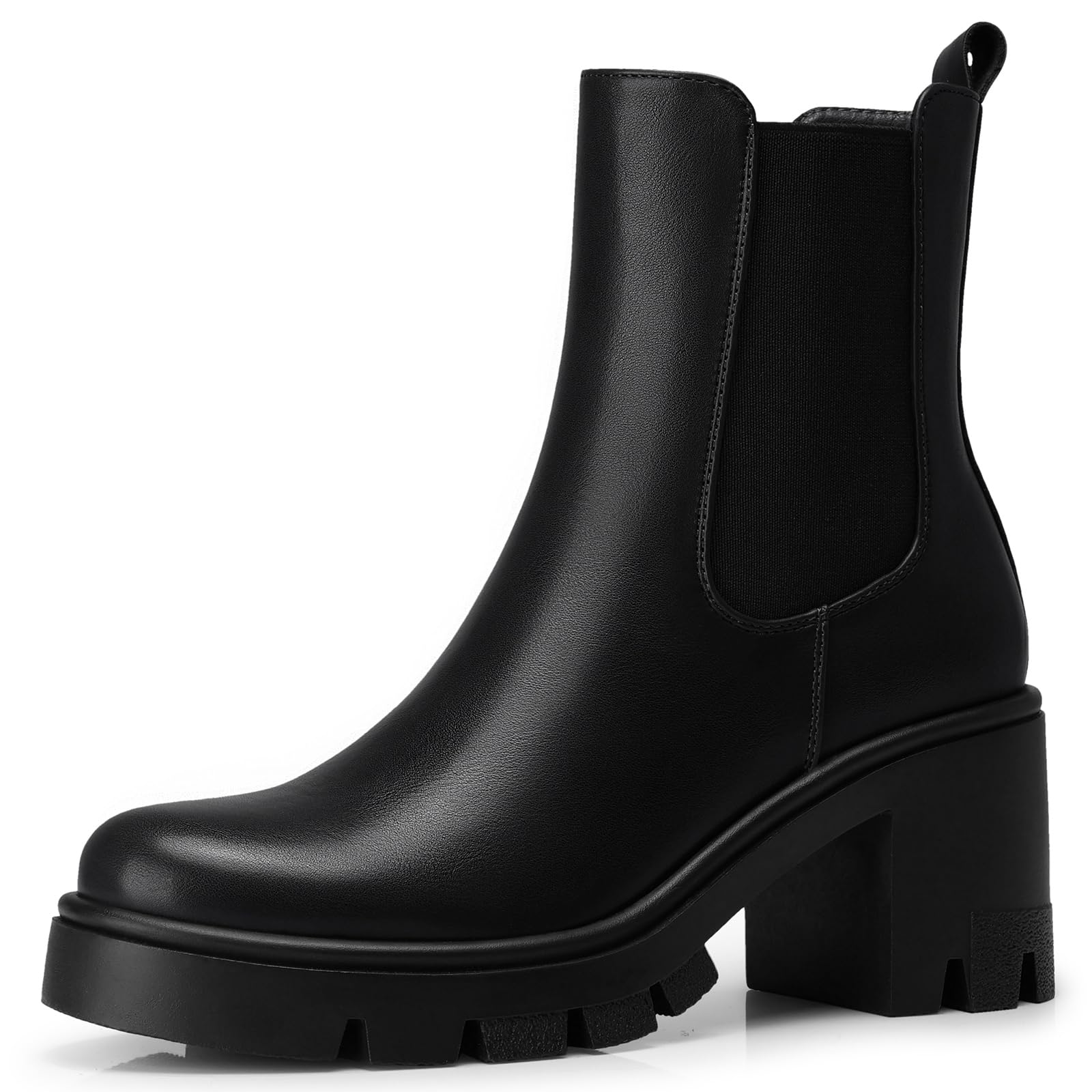 Women Chelsea Ankle Boots 2 91 In Chunky Heels Fashion Platform Short Boots 2025 Fall Winter Booties for